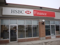 Store front for HSBC Finance