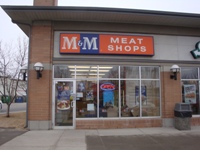 Store front for M&M Meat Shops