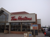 Store front for Tim Hortons