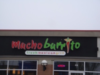Store front for Mucho Burrito