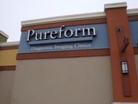 Store front for Pureform Diagnostic Imaging Clinic