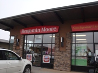 Store front for Benjamin Moore