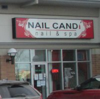 Store front for Nail Candi