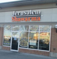 Store front for Jerusalem Shawarma