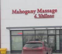 Store front for Mahogany Massage & Wellness